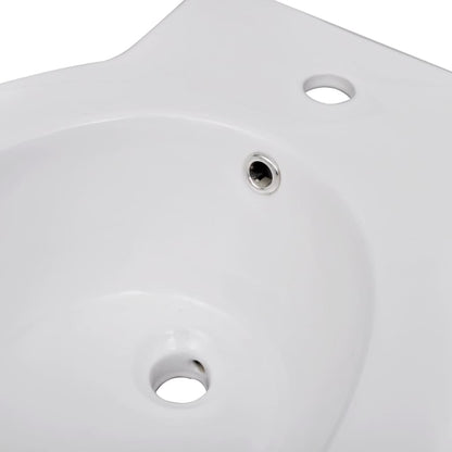 White Ceramic Toilet & Bidet Set - Bend