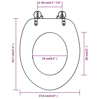 MDF Toilet Seat - Old Wood Design - Bend