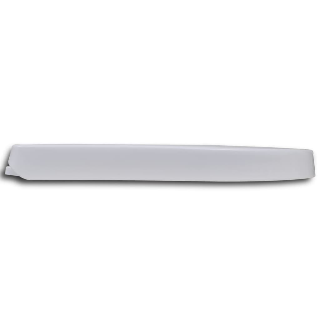 White Soft-close Toilet Seat Square - Bend