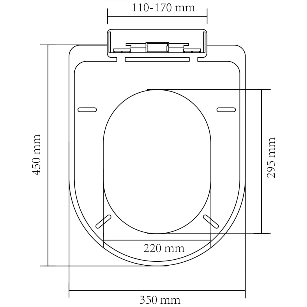 White Soft-close Toilet Seat Square - Bend