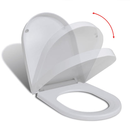 Soft-close Toilet Seat with Quick-release Design White Square - Bend