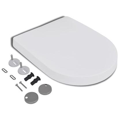 Soft-close Toilet Seat with Quick-release Design White Square - Bend