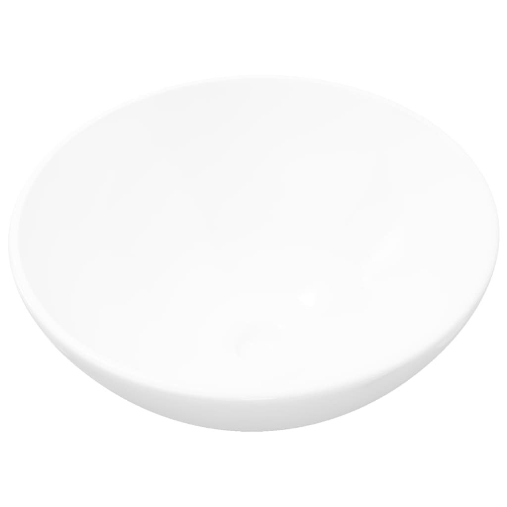 Ceramic Bathroom Sink Basin White Round