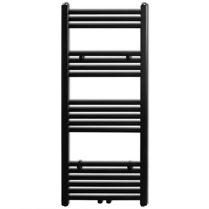 Black Bathroom Central Heating Towel Rail Radiator - Bend