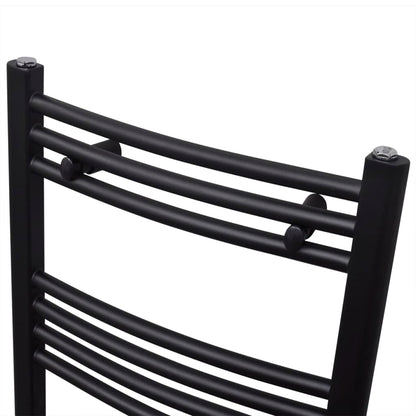 Black Curved Towel Rail Radiator for Central Heating - Bend