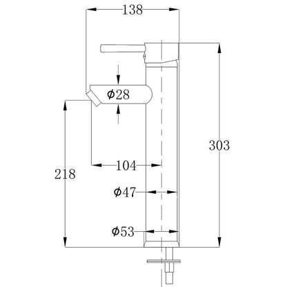 Bathroom Mixer Tap Brass - Bend