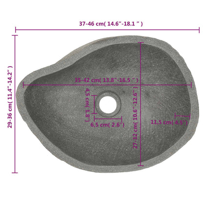 Basin River Stone Oval - Small - Bend