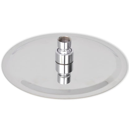 Round Stainless Steel Rain Shower Head - Various Finishes - Bend