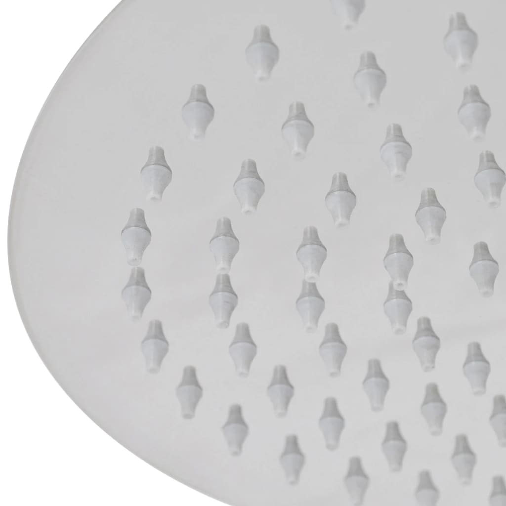 Round Stainless Steel Rain Shower Head - Various Finishes - Bend