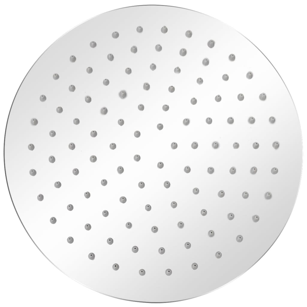 Round Stainless Steel Rain Shower Head - Various Finishes - Bend