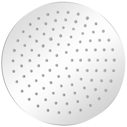 Round Stainless Steel Rain Shower Head - Various Finishes - Bend