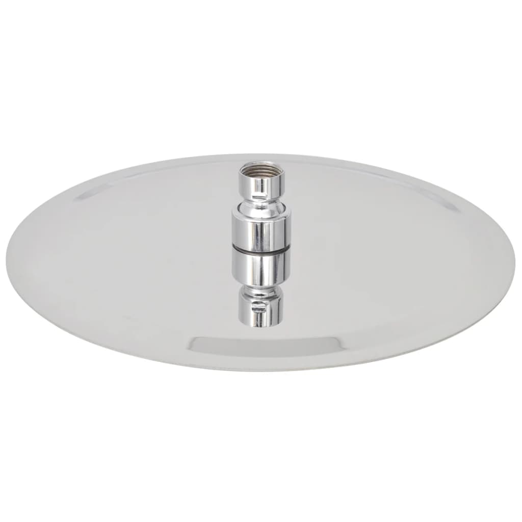 Round Stainless Steel Rain Shower Head - Various Finishes - Bend