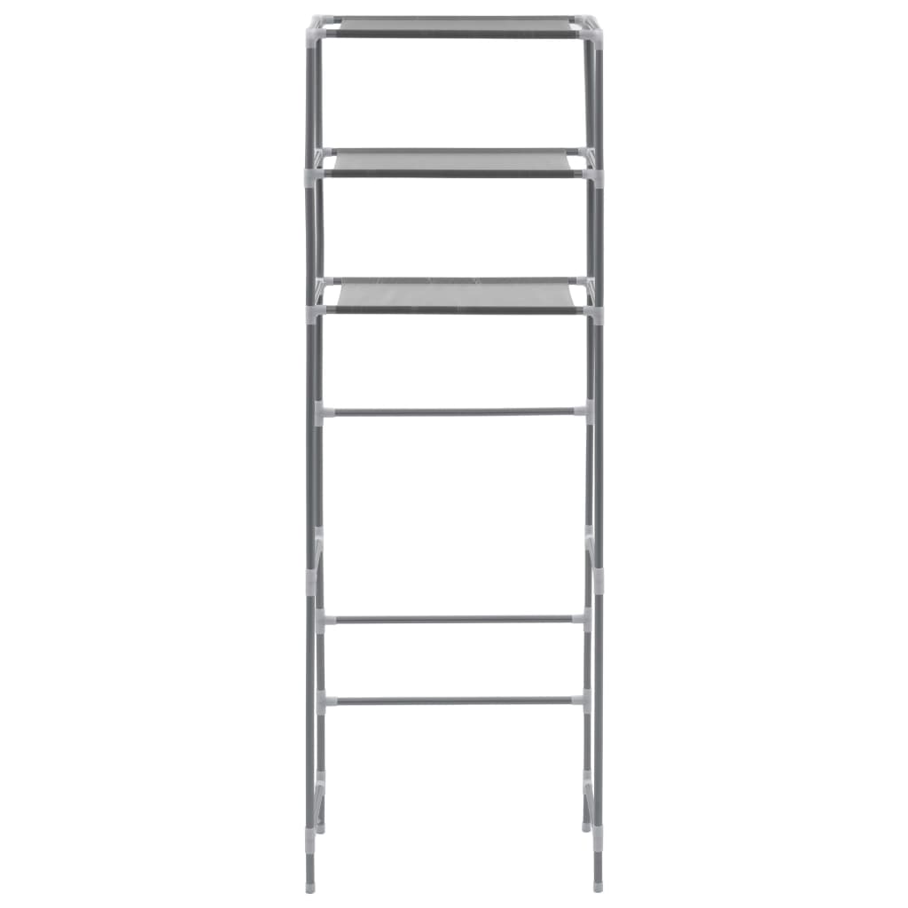 3-Tier Storage Rack over Toilet Silver 53x28x169 cm - Bend