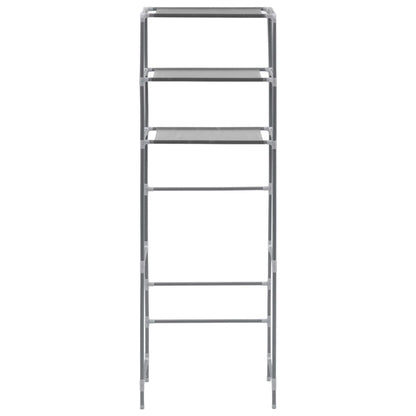 3-Tier Storage Rack over Toilet Silver 53x28x169 cm - Bend