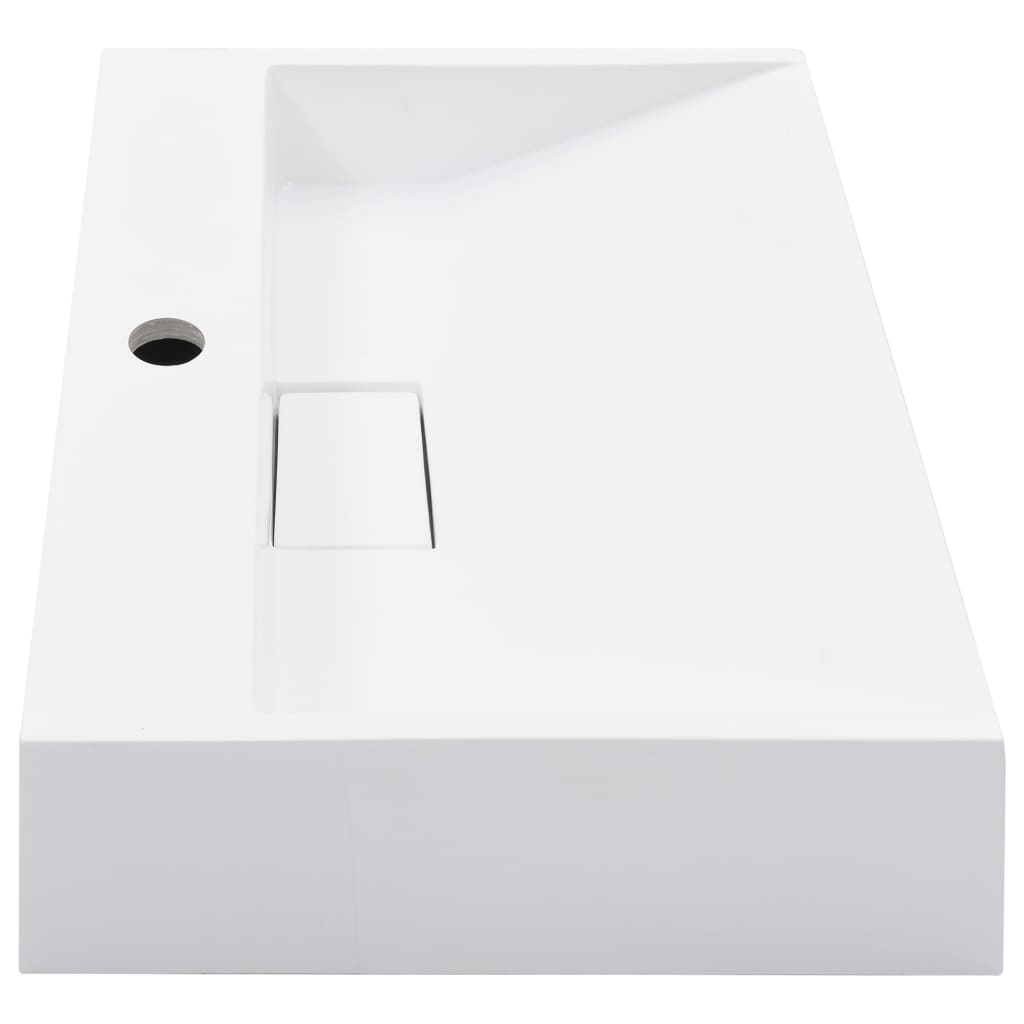 Wash Basin 50x38x13 cm Mineral Cast/Marble Cast White - Bend