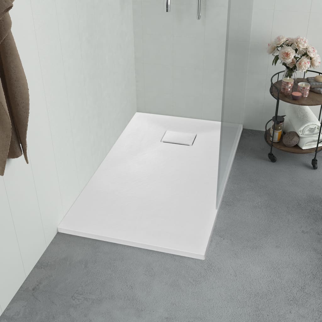 Shower Base Tray SMC White 100x80 cm - Bend