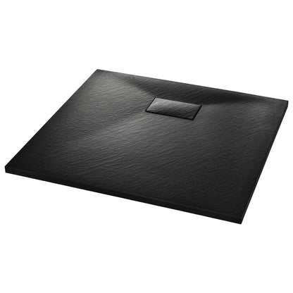 Shower Base Tray SMC Black 90x80 cm - Bend