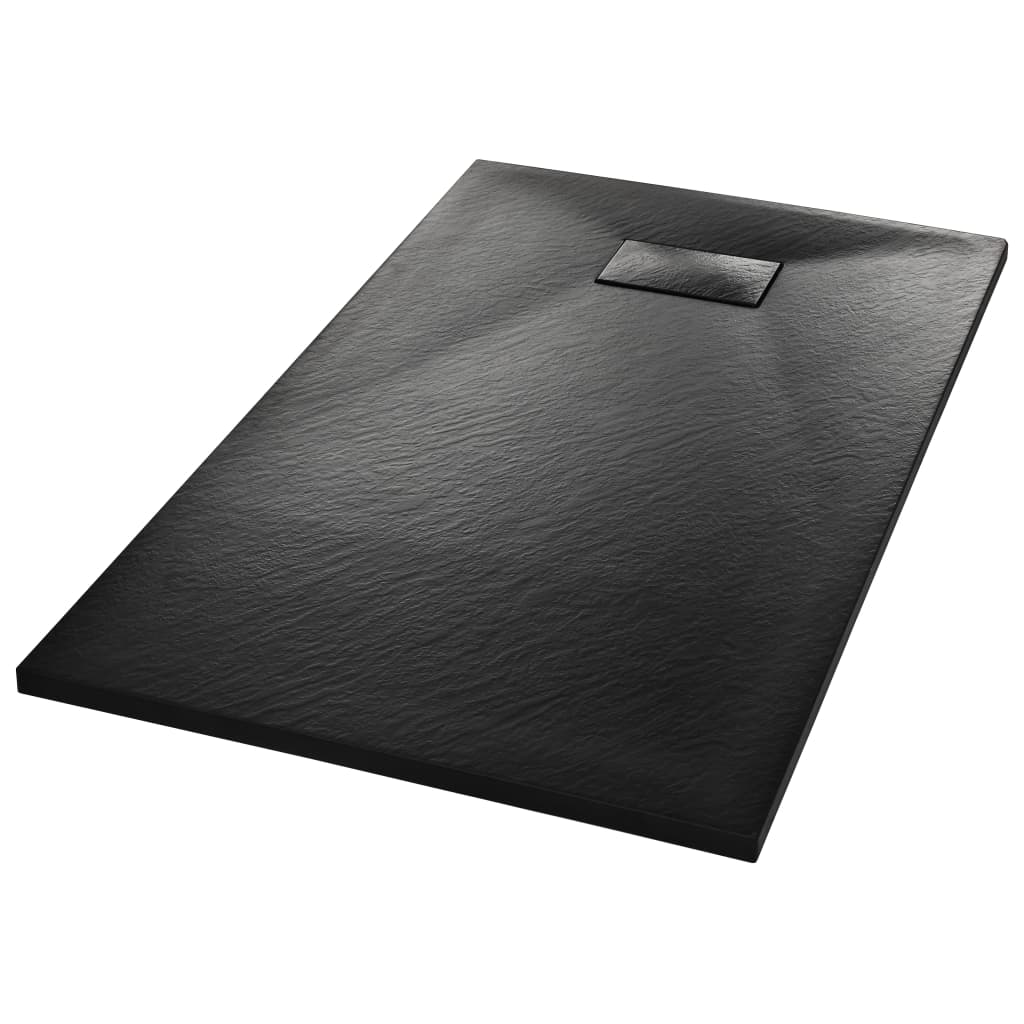 Shower Base Tray SMC Black 120x70 cm - Bend