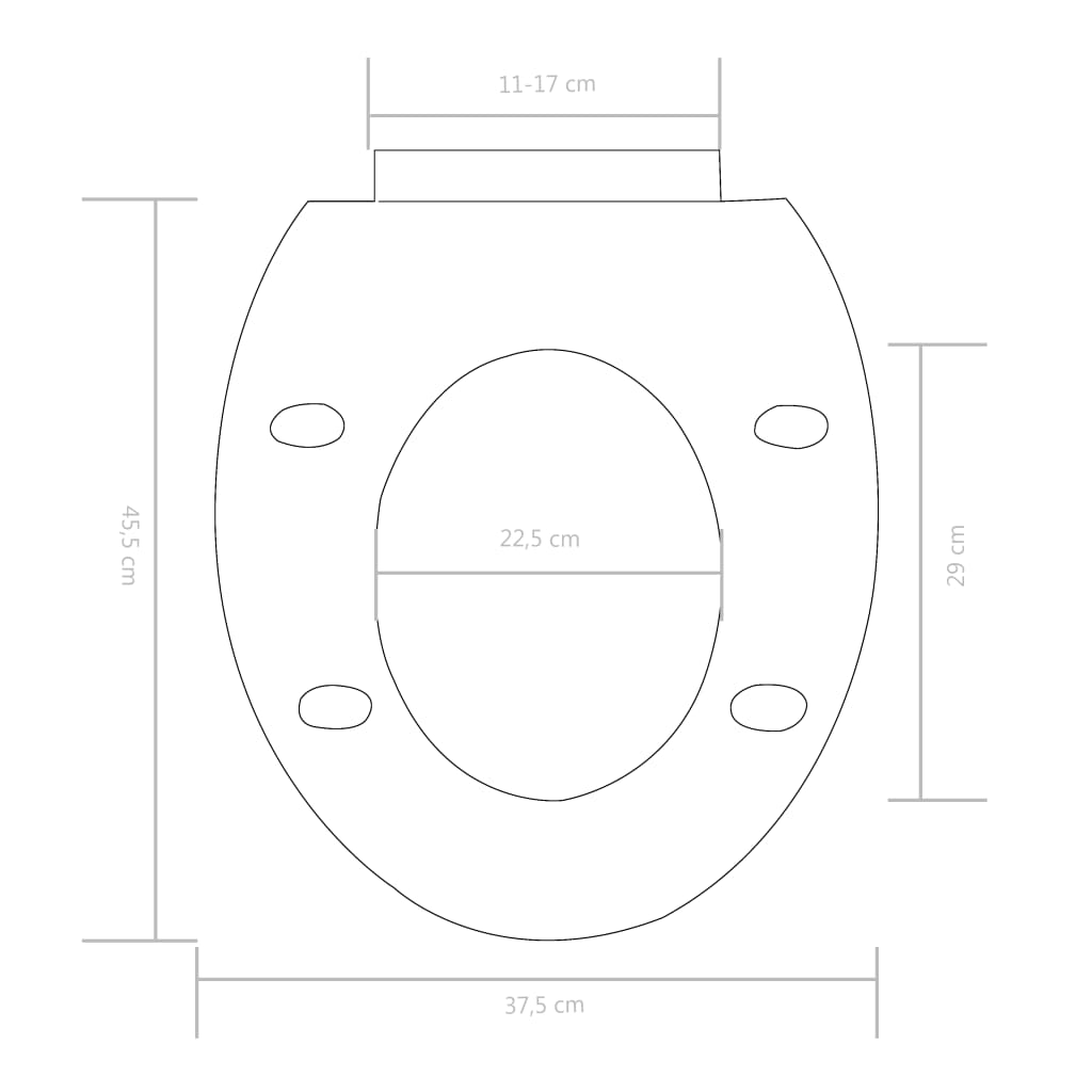 Soft-close Toilet Seat with Quick-release Design White