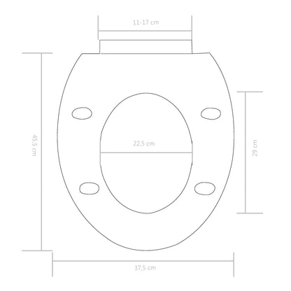 Soft-close Toilet Seat with Quick-release Design White