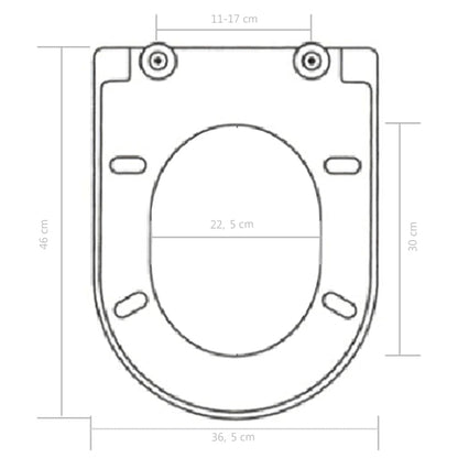 Soft-close Toilet Seat with Quick-release Design White - Bend