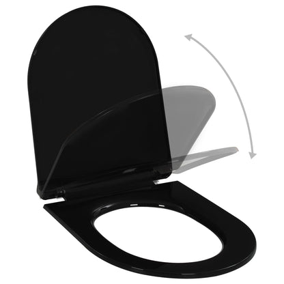 Soft-close Toilet Seat with Quick-release Design Black - Bend