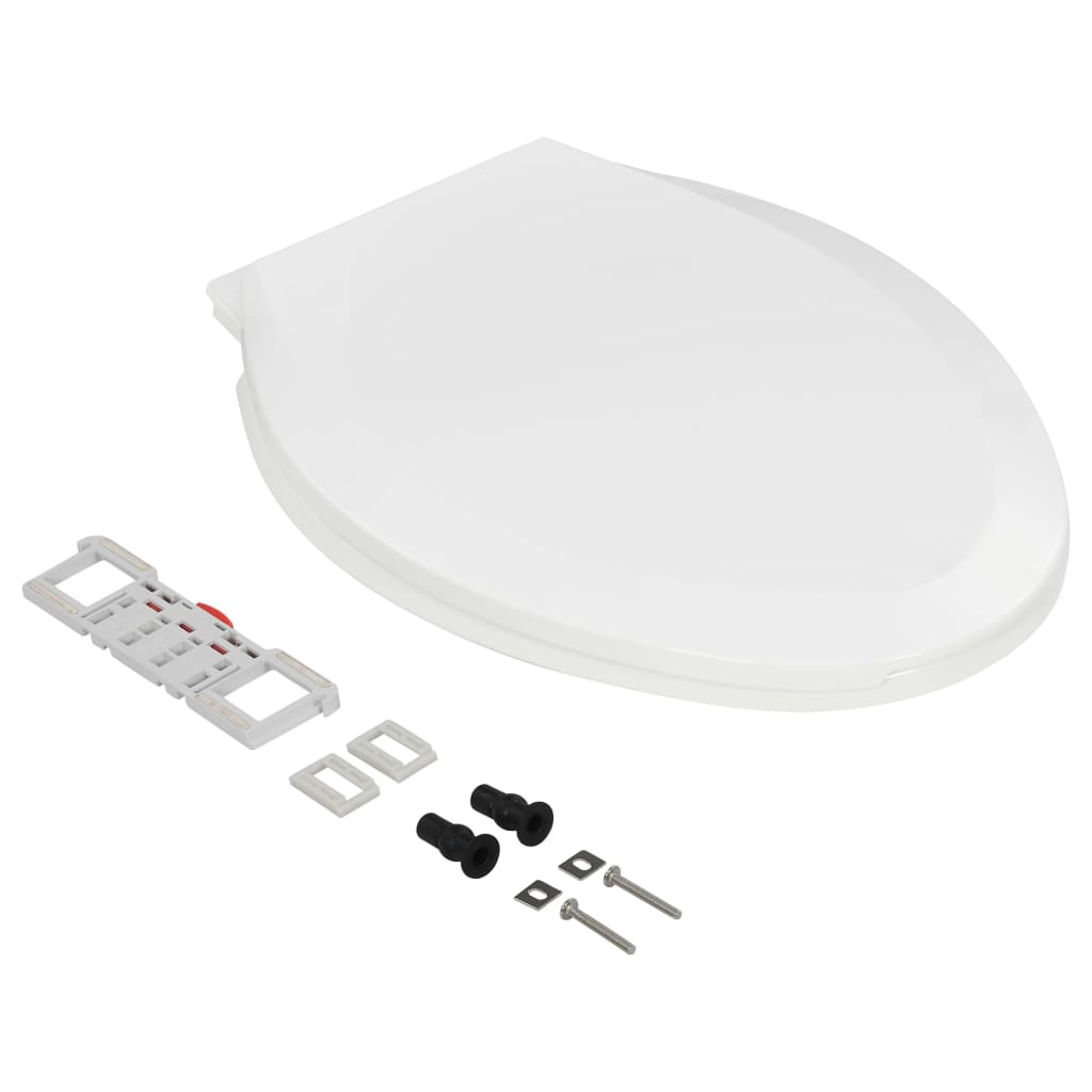 Soft-close Toilet Seat with Quick-release Design White - Bend