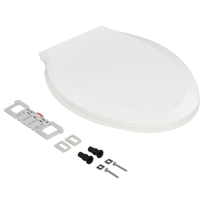 Soft-close Toilet Seat with Quick-release Design White - Bend