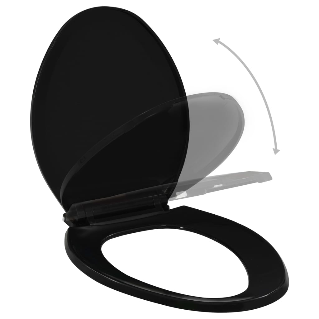 Soft-close Toilet Seat with Quick-release Design Black - Bend