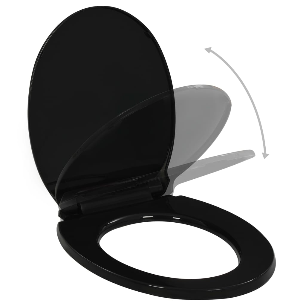 Soft-close Toilet Seat with Quick-release Design Black - Bend