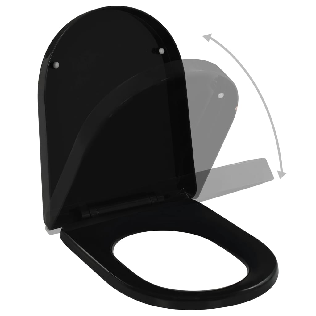 Soft-close Toilet Seat with Quick-release Design Black - Bend