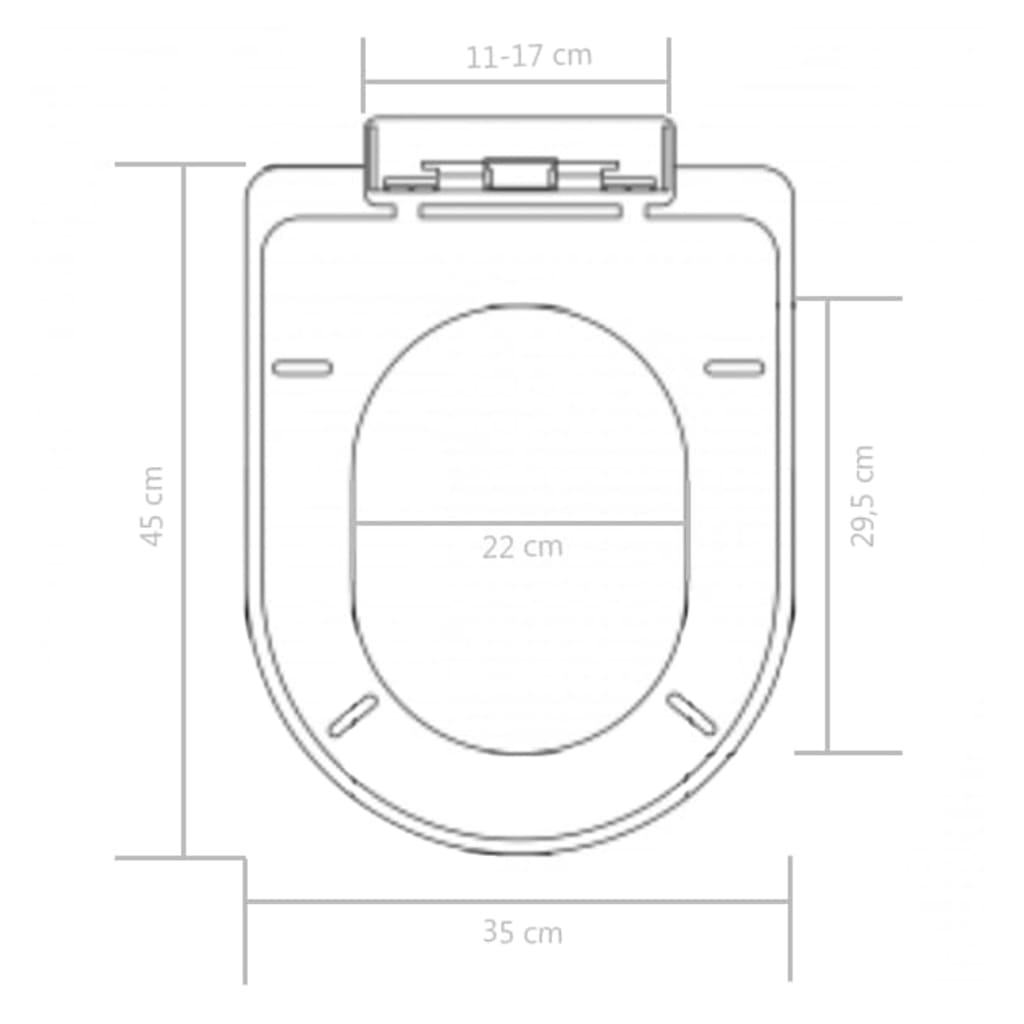 Soft-close Toilet Seat with Quick-release Design Black - Bend