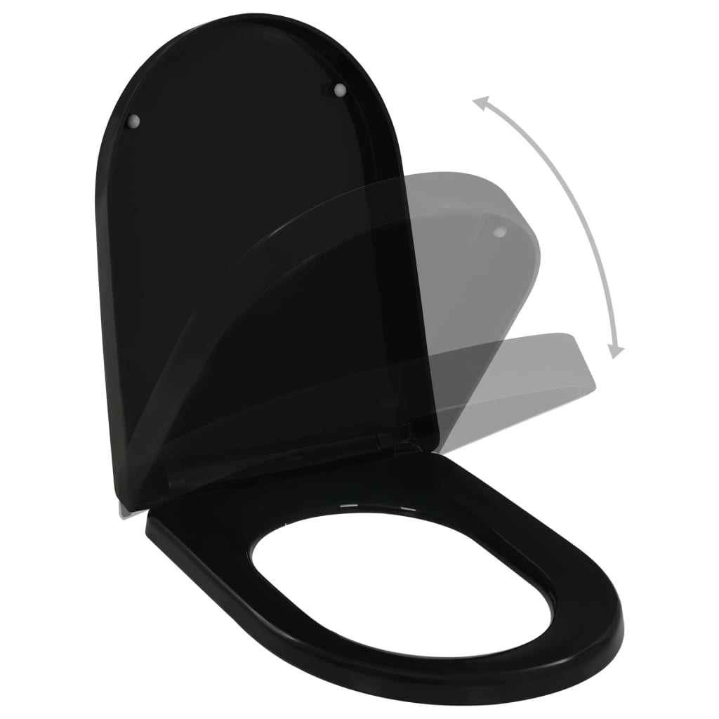 Soft-close Toilet Seat with Quick-release Design Black - Bend