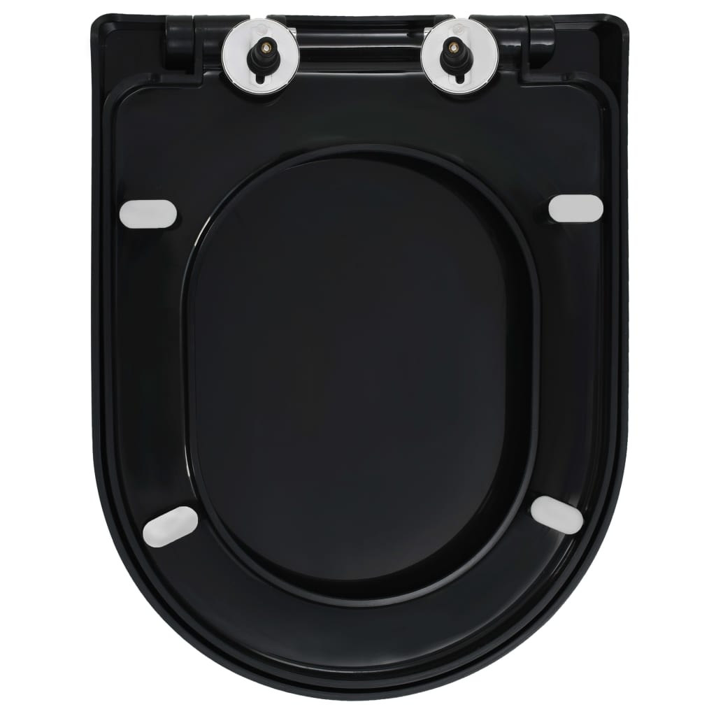 Soft-close Toilet Seat with Quick-release Design Black - Bend