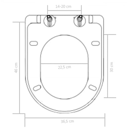 Soft-close Toilet Seat with Quick-release Design Black - Bend