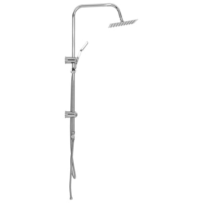 Dual Head Shower Set with Hand Shower Stainless Steel - Bend