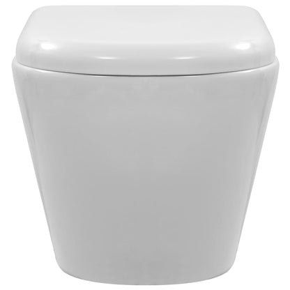 Wall Hung Rimless Toilet Ceramic White - Bend