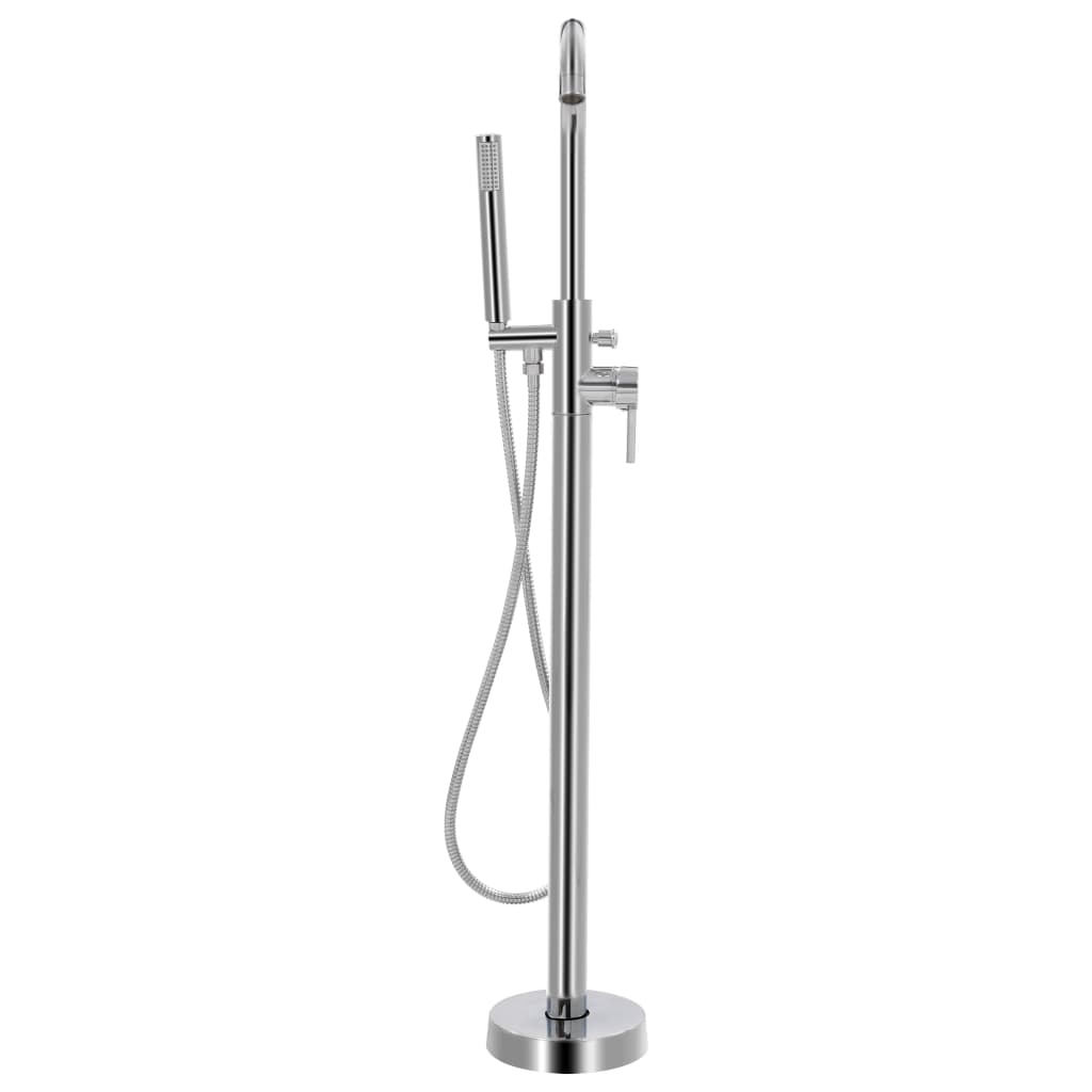 Freestanding Bathtub Faucet Stainless Steel 118.5 cm - Bend