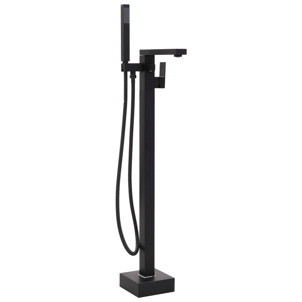 Freestanding Bathtub Faucet Black Stainless Steel 90 cm - Bend