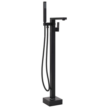 Freestanding Bathtub Faucet Black Stainless Steel 90 cm - Bend