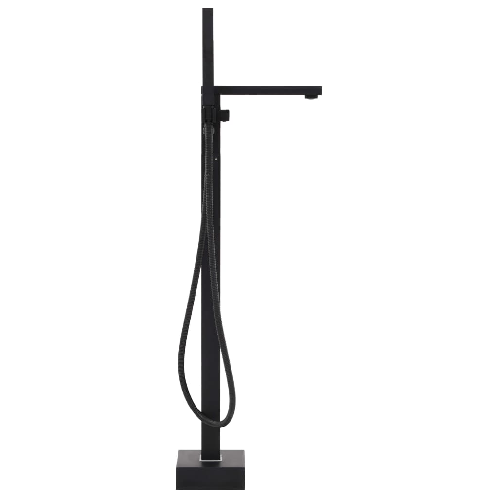 Freestanding Bathtub Faucet Black Stainless Steel 90 cm - Bend