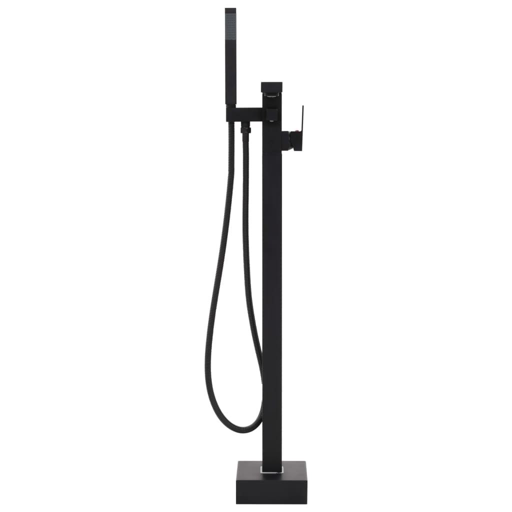 Freestanding Bathtub Faucet Black Stainless Steel 90 cm - Bend