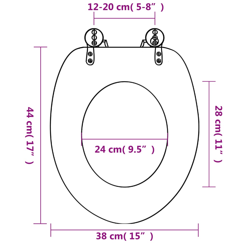 MDF Toilet Seat - Starfish Design - Bend