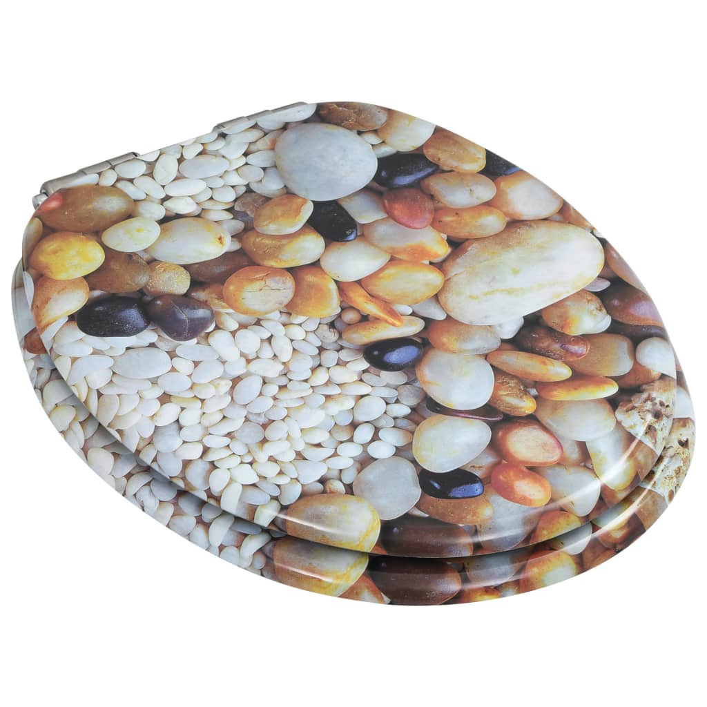 MDF Toilet Seat - Pebbles Design - Bend