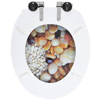 MDF Toilet Seat - Pebbles Design - Bend