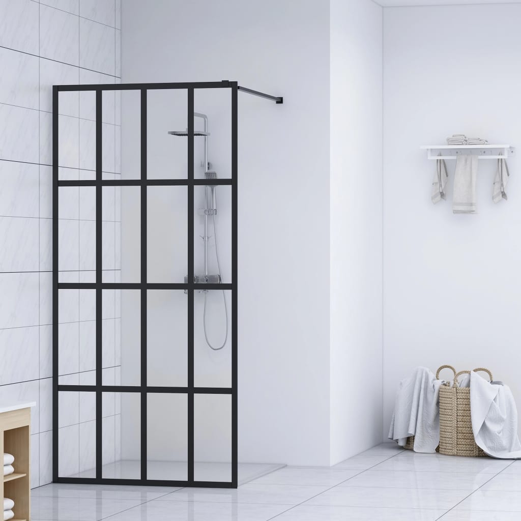 Walk-in Shower Screen Clear Tempered Glass 100x195 cm - Bend