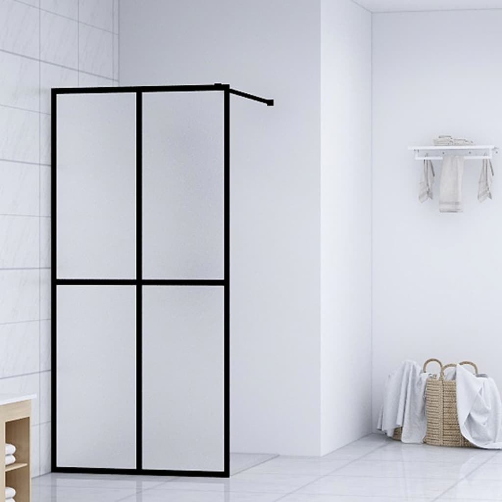 Walk-in Shower Screen Frosted Tempered Glass 80x195 cm - Bend