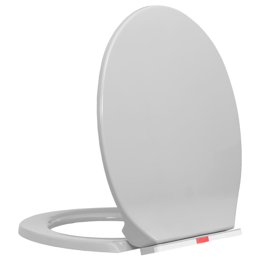 Soft-Close Oval Toilet Seat with Quick Release Option - Bend