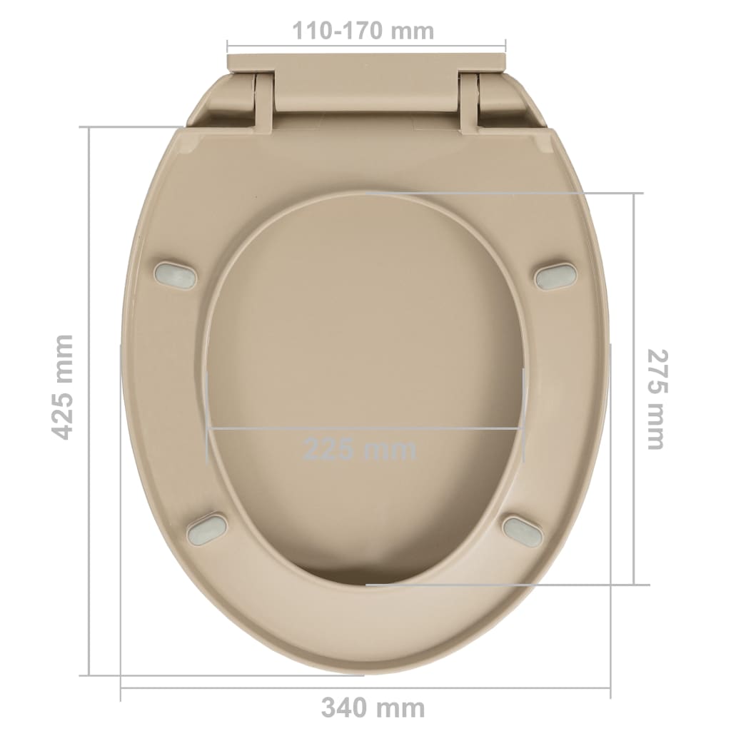 Soft-Close Oval Toilet Seat with Quick Release Option - Bend