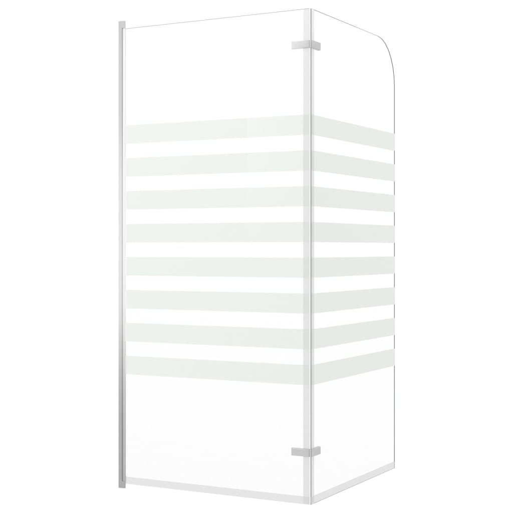 Bath Enclosure 120x140 cm Tempered Glass Stripe